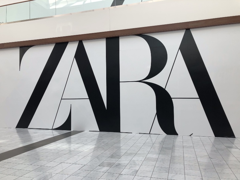 zara in the mall