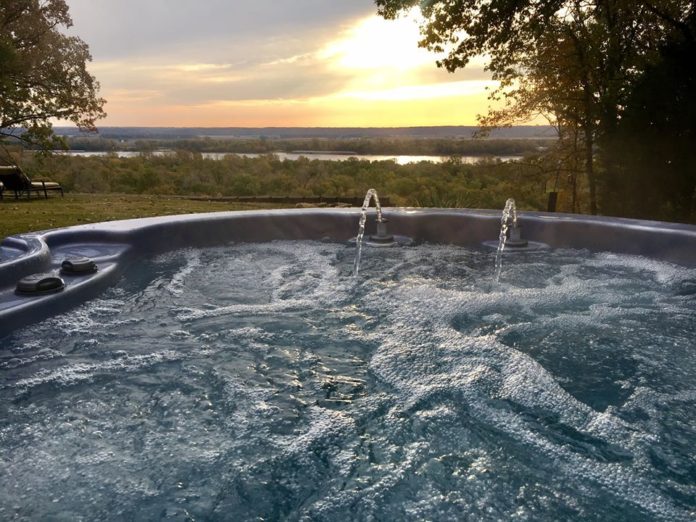 hot tub from aspen spas