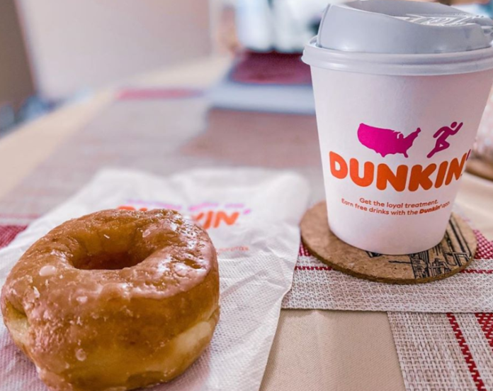 Dunkin donut and coffee